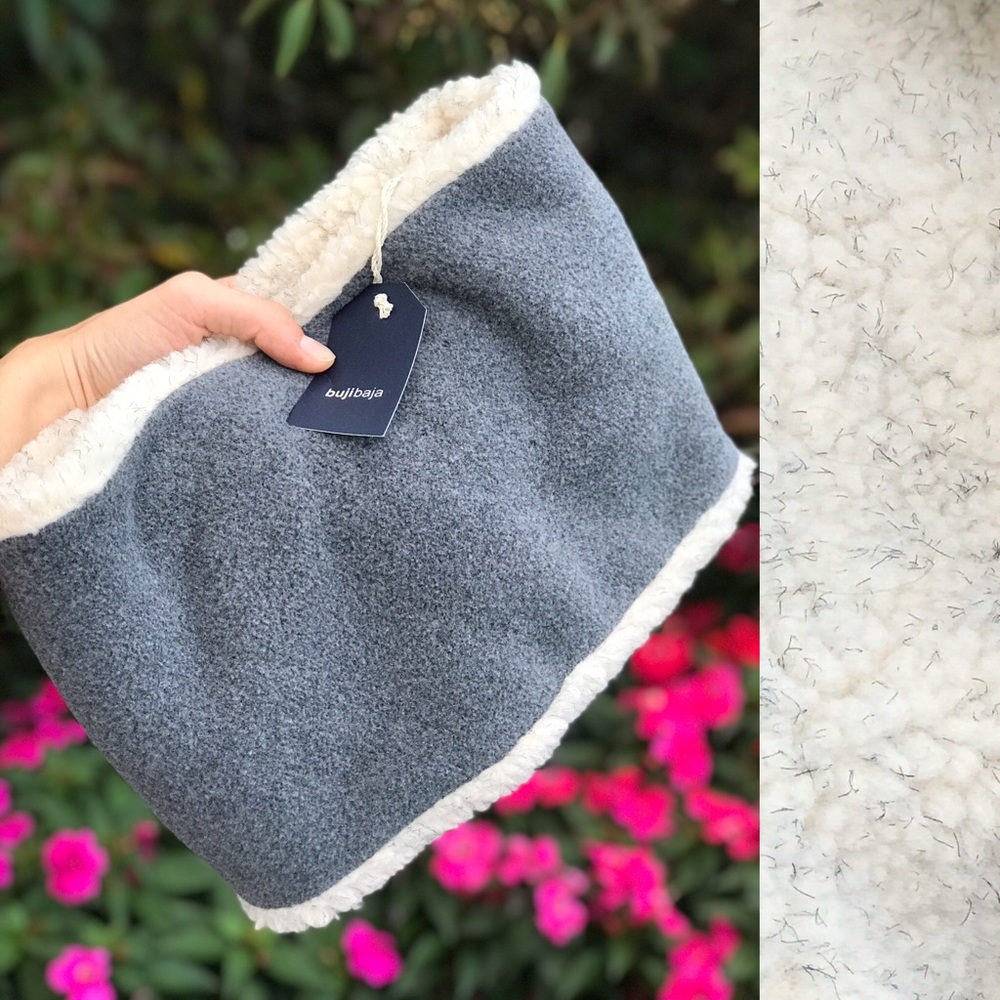 NWT Buji Baja Gray Fleece Cowl